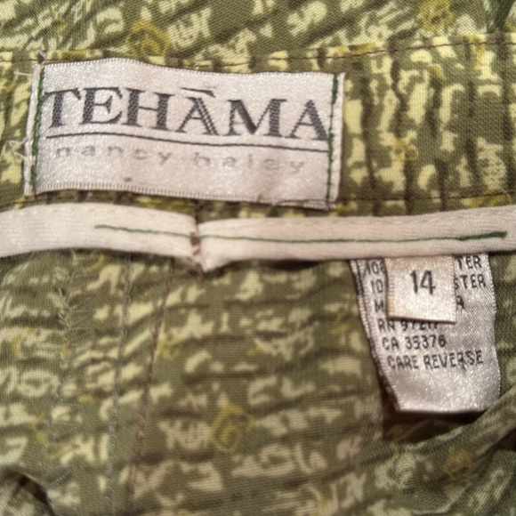 Women’s Tehāma Nancy Haley Green Skort Size 14 - Picture 14 of 16